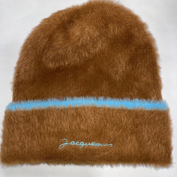 JACQUEMUS LE BONNET NEVE HAT BEANIE BROWN - Picture 1 of 4